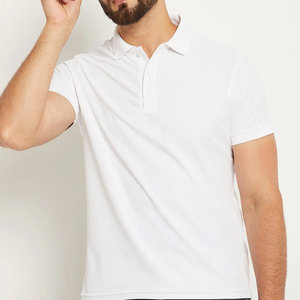 Polo décontracté en coton mélangé de haute qualité pour hommes avec logo personnalisé en polyester polos pour hommes - Product Image 2