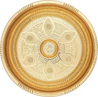 Heißer Verkäufer Traditionelle türkische Bad Hammam Bowl mit authentischen Motiven (440gr (15,50 oz) Made Gold