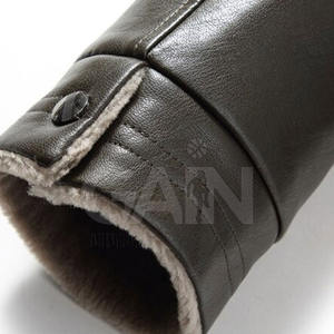 Vêtements chauds Veste en cuir avec logo personnalisé Veste en cuir pour homme Meilleure vente Veste d'hiver en cuir - Product Image 2