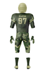 Maillots de Football Américain en Polyester de Haute Qualité Uniforme Respirant Personnalisé Taille XL Technique de Sublimation Unique Élégant - Product Image 4