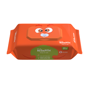 Lingettes humides Kinkin de haute qualité 80 pièces haut de gamme en tissu non tissé pour le nettoyage de la peau des nouveaux bébés fabriquées au Vietnam - Product Image 4
