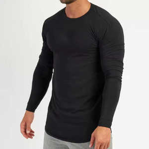 Camisetas para hombre, camisetas de gimnasio, tejido elástico suave transpirable, producción OEM de etiqueta privada a granel, venta al por mayor, ropa deportiva de manga corta - Product Image 4