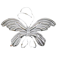 Nouvel Arrivage en Gros : Aile de Papillon Gonflable en Aluminium Argentée de 120 cm pour Enfants – Idéale pour la Rentrée Scolaire et Pâques