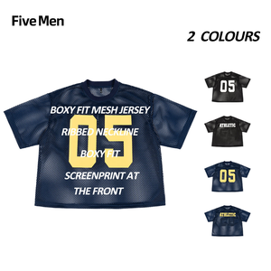 Camiseta de Malla para Hombre, Corte Cuadrado, Cuello Redondo, Estampado Personalizado, Estilo Urbano, Manga Corta, Holgada, de Poliéster - Product Image 2