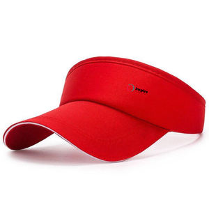 Wholesale Custom Logo Embroidered Unisex Plain Tennis Hat Sun Visor Cap Empty Top Running Hat Tennis Cap by Inspire Apparel - Product Image 1