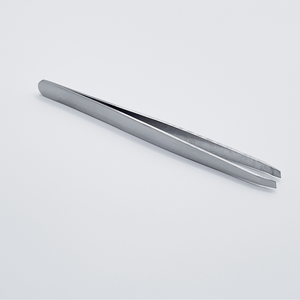Pinza de Cejas de Acero Inoxidable de la Mejor Calidad con Punta Inclinada y Acabado Mate - Product Image 3