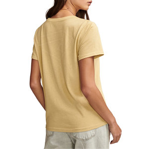 เสื้อยืดผู้หญิงคุณภาพสูง ระบายอากาศได้ดี ผ้าฝ้าย 220 กรัม แขนสั้น สวมใส่สบาย แห้งเร็ว เป็นมิตรกับสิ่งแวดล้อม ราคาประหยัด ไซส์ XL สำหรับฤดูร้อน - Product Image 4