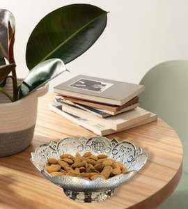 Bol rond en métal pour bougie fruits et ornement bol en métal pour décor de table et de salon bol décoratif en métal en gros. - Product Image 3