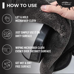 Fournisseur en gros de serviettes en microfibre 40x40cm 800GSM pour le nettoyage multi-usages à la maison, en cuisine et en automobile, pour l'exportation - Product Image 5