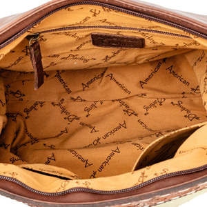 Bolso Vintage bohemio de mujer más vendido, cuero de piel de vaca único, patrón Floral, tallado, bandolera, diseño para coches - Product Image 5