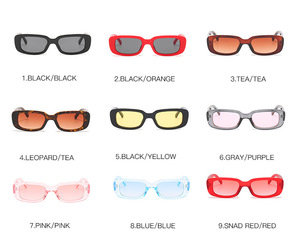 Custom Logo <b>Small</b> <b>Frame</b> <b>Sunglasses</b> UV400 Retro Rectangle Shades Wholesale Bulk Vintage Sun Glasses for Women - Product Image 6