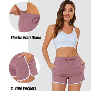 กางเกงขาสั้นสำหรับวิ่งของผู้หญิงดีไซน์ป้องกันการเสียดสีสำหรับการวิ่งระยะยาว - Product Image 4