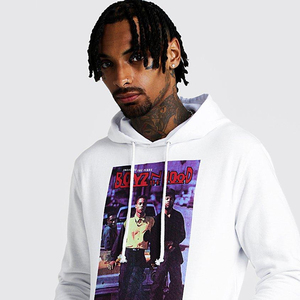 Sudadera con Capucha Personalizada con Logotipo para Hombre, Corte Regular, 100% Algodón, con Bolsillo, Transpirable, Básica, Lisa, de Color Sólido, Talla Grande 6XL - Product Image 2