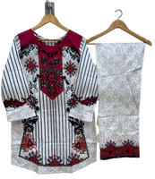 Ventes en gros de robes Kurtis en coton pour femmes, prêtes à porter, modestes, chaudes, pour tous les jours, avec dentelle, pantalons courts et longs, grandes tailles pour les fêtes