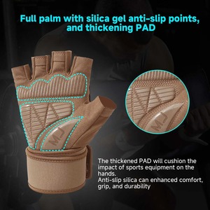 Guantes de gimnasio Unisex de alta calidad nueva moda deporte entrenamiento Fitness guantes personalizados guantes de levantamiento de pesas Personalizados Baratos - Product Image 5