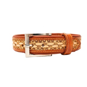 Handmade Luxury <b>Leather</b> Hand Tooled Dog Collar Top Indian Wholesale Manufacturer Supplier Customization Available - Product Image 1