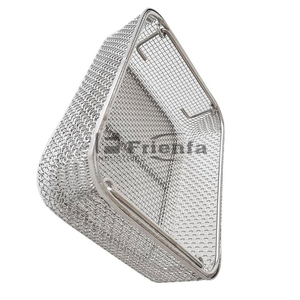 Paniers de stérilisation en treillis métallique en acier inoxydable avec logo sur mesure du meilleur fournisseur Panier de stérilisation nouveauté - Product Image 2