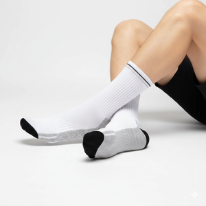 Chaussettes de sport de tennis personnalisées de qualité pour hommes femmes été éponge antibactérien disponible blanc vert couleurs pour votre - Product Image 4