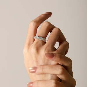 Jeulia Adjustable Gold Plated Children's Religious Eternity Wedding Band <b>Ring</b> - Product Image 5