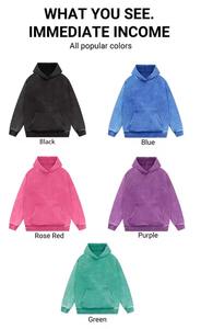 Sudaderas con Lavado Ácido al por Mayor, Sudadera Vintage Lavada Personalizada, Sudadera de Algodón Terry Grueso de 420 g/m² para Hombre - Product Image 4