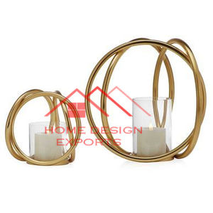 Golden and Antique Finished Metal <b>Candle</b> <b>Votive</b> Luxury Home Hotel Decor Accessories - Product Image 6