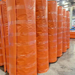 Rouleaux de bâche PE 1 face de haute qualité stratification en polyéthylène HDPE imperméable motif tissé uni couverture d'auvent Anti-UV filles - Product Image 2