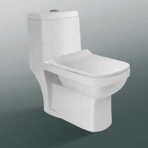 Ustensiles sanitaires modernes en forme d'œuf Réservoir dissimulé de toilette monobloc Placard à eau en céramique de couleur multiple Montage au sol pour salle de bain - Product Image 4