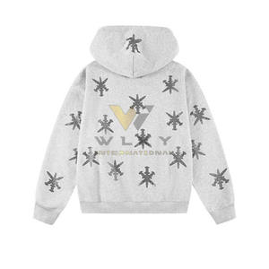 Prix bas, sweats à capuche pour hommes avec strass, sweats à capuche pour hommes avec strass en grande taille, vente en gros de sweats à capuche pour hommes avec strass - Product Image 2