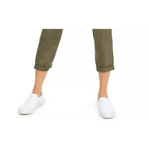 กางเกงกระโปรงทรงฮาเร็มผ้าแคนวาสสีเขียวอินดิโก้เรน รุ่นจูเนียร์ไฮไรส์ ระบายอากาศได้ดี สไตล์ลำลอง เอวสูง ผ้ายับ ไซส์กลาง - Product Image 3