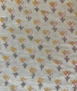 Tela de Algodón Estampada a Mano con Diseño Floral Indio Buti |   Acabado Natural Suave - Product Image 2
