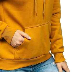 Sudadera con Capucha de Punto Sólido Informal para Mujer, Color Personalizado, Nuevo Estilo de Moda, Manga Larga, Ropa de Calle de Invierno, Forro Polar de Algodón de Secado Rápido - Product Image 4