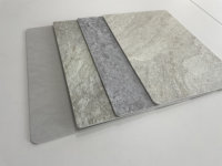 Panneaux muraux en PVC brillant sur mesure pour bâtiments commerciaux, installation facile, feuilles de marbre UV pour la décoration