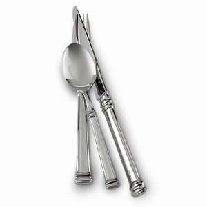 Cubiertos de plata pulida al por mayor de alta calidad, juegos de cubiertos al por mayor, cubiertos con mango audaz de acero inoxidable para boda - Product Image 6