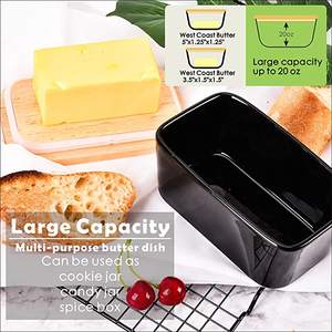 Kitchenware Tabletop Black Color Breakfast <b>Butter</b> <b>Dish</b> At Lowest Price Stainless Steel <b>Butter</b> <b>Dish</b> Classic Design - Product Image 1