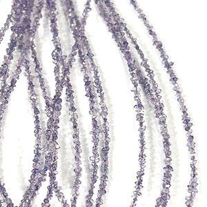 Cuentas de Cuarzo Herkimar Natural de Calidad AAA, Color Morado Claro, Recubiertas, Tamaño 2-3 mm - Product Image 1