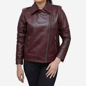 Chaqueta de invierno vintage Premium para mujer Chaquetas de cuero genuino - Product Image 3