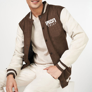 แจ็คเก็ตวาร์ซิตี้ปักโลโก้ตามสั่ง ขายดี ดีไซน์ใหม่ สไตล์สตรีท แจ็คเก็ตผ้าแคนวาส ราคาขายส่ง - Product Image 6