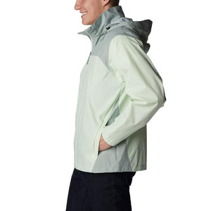 Veste souple légère en polyester avec fermeture éclair pour hommes coupe-vent d'extérieur imperméable avec fermeture à glissière pour la randonnée du printemps et de l'automne - Product Image 2