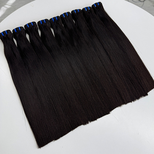 ผมแท้แบบตรงธรรมชาติ สีดำ 100 กรัม แบบเย็บสองชั้น เนื้อผมนุ่มสลวย ปลายผมหนา ต่อผมยาวสำหรับแบบเย็บติด - Product Image 3