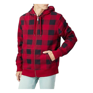 Nouveau sweat à capuche zippé décontracté pour homme, fabriqué au Pakistan, de qualité supérieure, en tissu Spandex/Polyester, à fermeture éclair intégrale, séchage rapide, offre OEM - Product Image 1