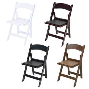Chaises en plastique blanches et dorées à dossier croisé pour restaurants modernes, banquets et événements, vente en gros à prix avantageux - Product Image 1