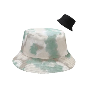 Top Quality Spring Summer Wide Brim Leaf Print Custom Design Logo Cool Printed Adult Custom Bucket <b>Hat</b> - Product Image 5