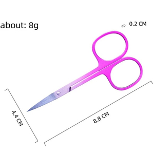Vasalcare Ciseaux de beauté en acier inoxydable Tondeuse à sourcils Épilateur de cils et de nez Outil de manucure et de cuticule des ongles pour les doigts du visage - Product Image 4