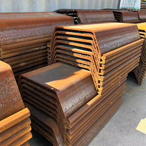 קיר פלדה בצורת U מפלדת פחמן גבוהה לקירות ים וקירות תמך להגנה על נהרות, ספק ישיר - Product Image 4