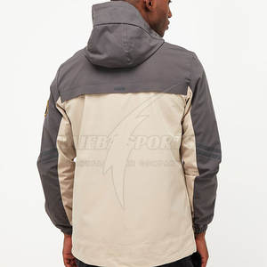 Chaqueta cortavientos informal con cremallera para hombre, ligera, de tela de lona de invierno, cuello levantado, alta calidad, talla XL, nueva condición - Product Image 2