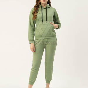 ชุดวอร์มของผู้หญิงทำจากผ้าฝ้ายชุดวอร์มของผู้หญิงแบบผ้าต่ำ - Product Image 1