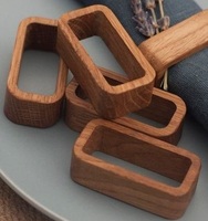 Anneaux de serviette en bois rustique haut de gamme faits à la main pour la décoration de table de mariage et de fête, accessoires en bois naturel écologiques et personnalisables