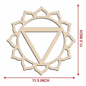 Shree Yantra Geometría Sagrada Madera Curación Cristal Rejilla MDF Drowsing Péndulo Rejilla Tablero faizacraft - Product Image 3