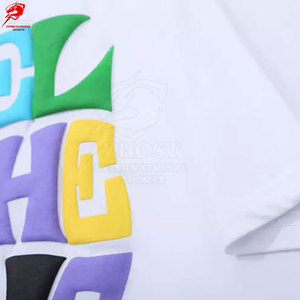 Camisetas de Diseño con Estampado Puff, Lavado Vintage, Corte Holgado, Ropa Urbana de Moda para el Día a Día - Product Image 6