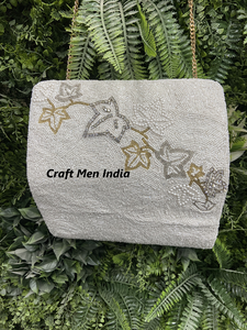 Femmes soirée blanc sac dames Banquet perle sac mode sac à main sac à main pour la fête de mariage mariée à la main perlé pochette sac à main - Product Image 5